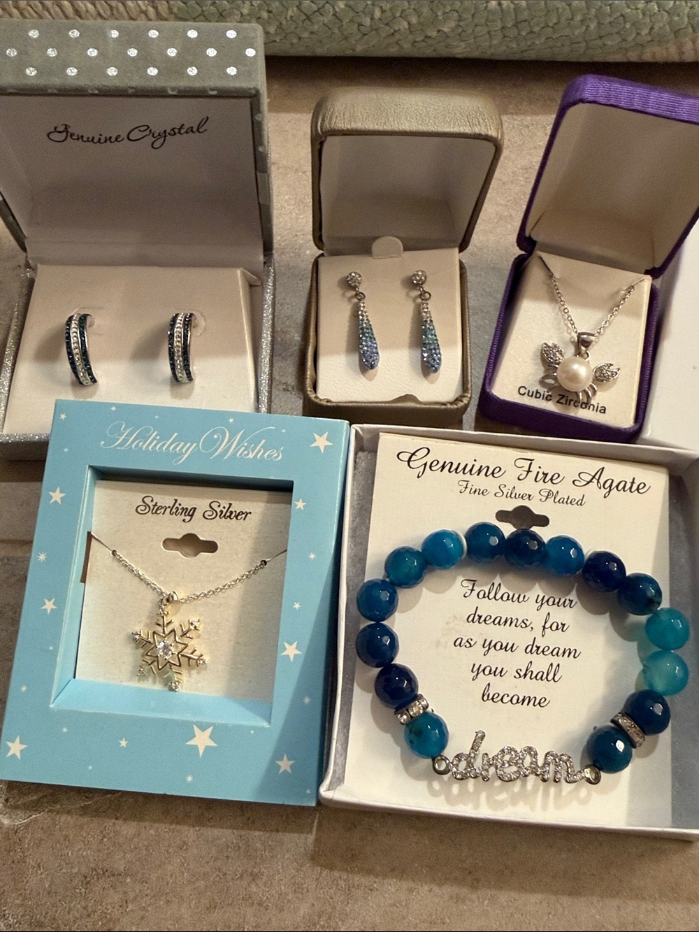 Blue Crystal set of Women’s Jewelry